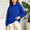 Blue, variant on Caywon Kids' Snug Solid Color Pullover Hoodie with Kangaroo Pocket and Ribbed Cuffs, Loose Cut Casual Sweatshirt for Fall and Winter School Wear