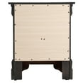 thumbnail image 4 of Louis Philippe 2-Drawer Black Nightstand (24"H x 21"W x 16"D), 4 of 6