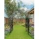 thumbnail image 5 of Garvee Enrejado de Arco de Jardín para Plantas Trepadoras, Arbor Arqueados de Metal, 3,77 X 4,92 X 7,28 Pies, Negro, 5 of 5