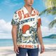 thumbnail image 3 of Fotbe Cowboy Rising Horse Camisa Hawaiana para Hombre Unisex – Camisa Casual de Verano con Botones de Manga Corta de Algodón y Lino,Large, 3 of 7