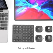 Samovi Wireless Number Pad, Portable Numeric Keyboard, 36-Keys, USB-C Rechargeable, Bluetooth Numeric Keypad Numpad for Data Entry, Compatible with Laptop, Mac, iMac, Tablet, PC Desktop