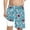 Light Blue, variant on Hienoo Big Boys Shark Print Swim Trunks with Compression Liner Beach Shorts