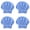 Blue*4, variant on 4Pcs Microfiber Hair Towels, Drying Head Wraps for Women with Bow-Knot, Shower Cap Hair Turban Hair Wrap Bath Cap, for Curly Short or Long & Wet Hair Gift for Women