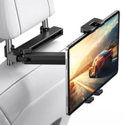 TECKNET BASICS Car Headrest Tablet Holder, 3-in-1 Arm with 360° Swivel, Back Seat Mount for 4.7-12.9" iPad/Switch/iPhone, Road Trip Essentials for Kids