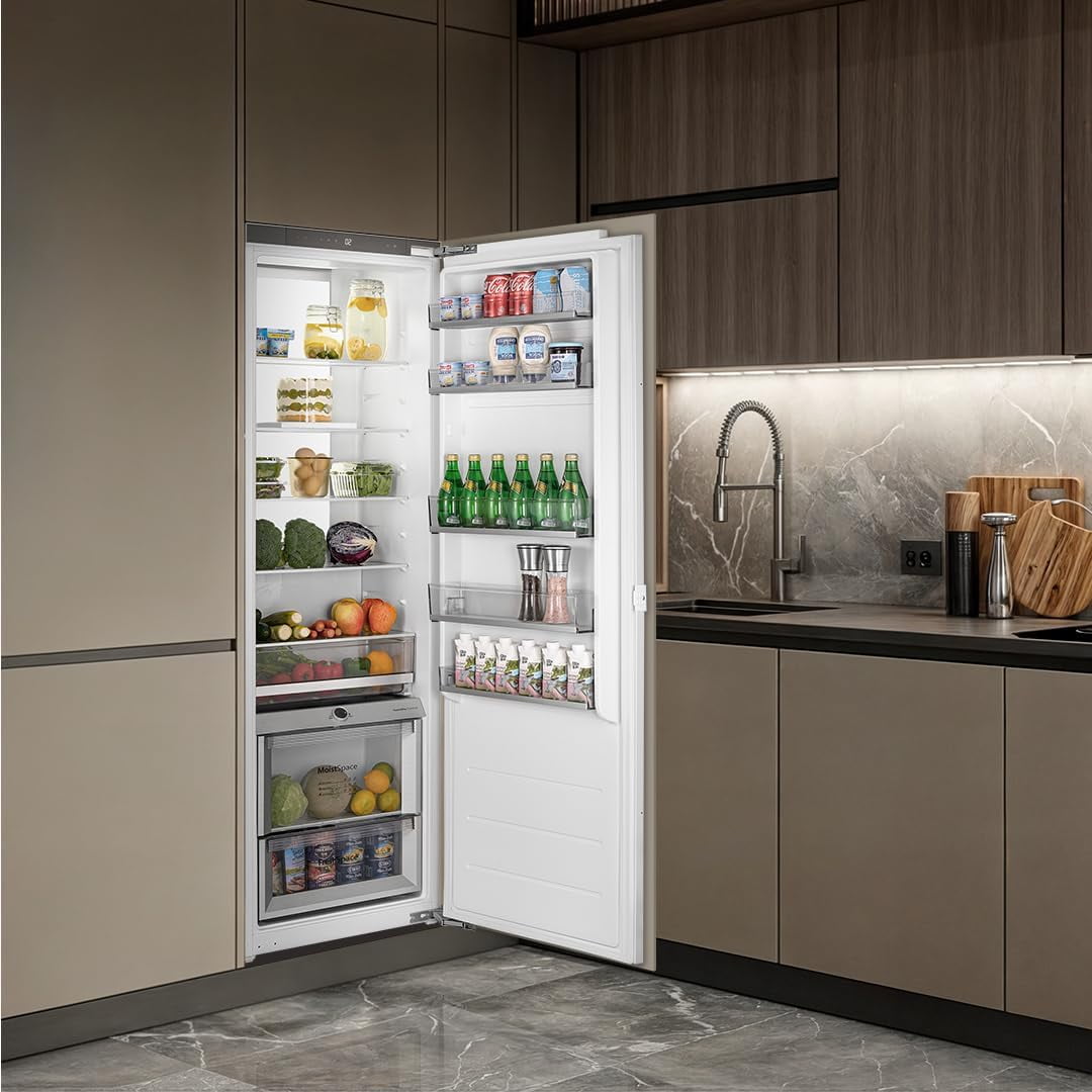 Ca'Lefort 22 Inch Panel Ready Refrigerator,Built-In Dual Zone Refrigerator,Bottom Level with Humidity Control for Kitchen & Bar Integration(Panel Not Included)