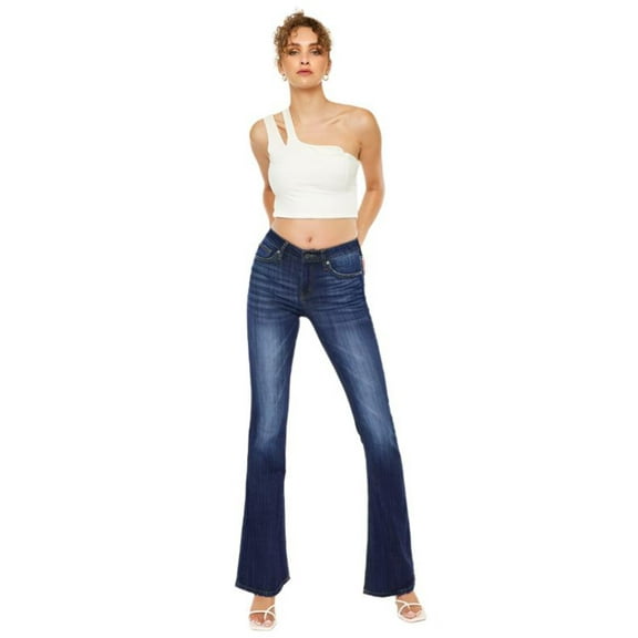 Kancan Mid Rise Flare Jeans