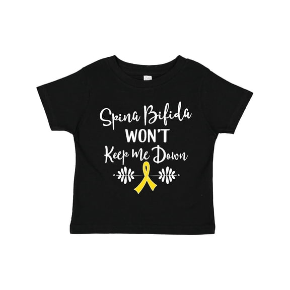 Inktastic Spina Bifida Awareness Message Ribbon Boys or Girls Toddler T-Shirt