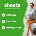 thumbnail image 3 of Bundle - 50 Pack (up to 100 loads) Fresh Linen Deternt Sheets & 40 Lavender Dryer New Liquidless Technology, Travel Essential ing Supplies, 3 of 5