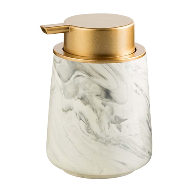 Dispensador de jabón de manos de espuma resistente, contenedor de jabón de espuma de gran capacidad de 13oz(380ml), botella de jabón para lavado de ma Gris