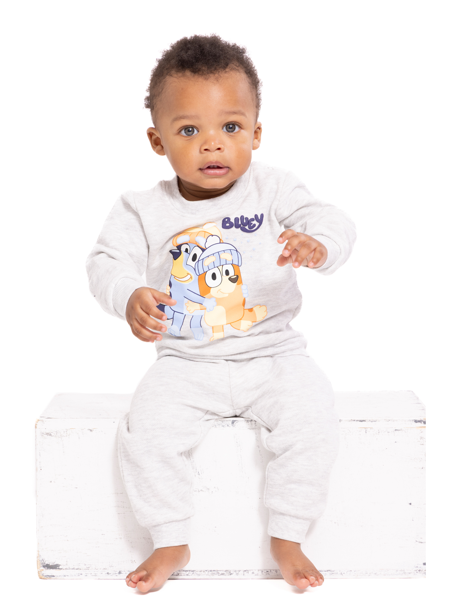 Bluey Baby Boys or Girls Crewneck Sweatshirt and Joggers Set, 2-Piece, Sizes 0/3M-24M