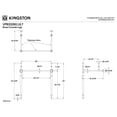 thumbnail image 5 of Kingston Brass VPB33287 Brass Console Sink Legs in Brushed Brass, 5 of 7