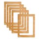 thumbnail image 1 of Marco de fotos magnético 5x7, 5 piezas de marco magnético reutilizables para refrigerador, bronce, 1 of 7