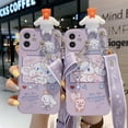thumbnail image 2 of Funda de teléfono de muñeca con cordón, Sanrio Cinnamonroll de dibujos animados, para iPhone 14, 13, 12, 11 Pro Max, Mini, XR, XS MAX, 8, X, 7, Y2k, regalo para niña Fivean unisex, 2 of 2