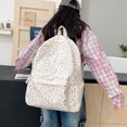 thumbnail image 5 of Aesthetic Floral School Backpack, Water Proof Backpack, Spacious Bookbag for Shopping Work College, Yellow, 5 of 10