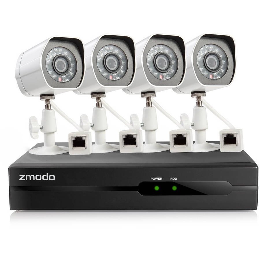 Zmodo 4Channel 1080p Full HD sPoE NVR Security System with 2TB Hard