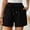 Black#2, variant on LEBONYARD Women's Shorts with a Modern Design,Fashion Women Sweat Shorts Summer Casual Loose Solid High Waist Short Pockets Pants Gray S