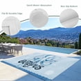 thumbnail image 3 of Navy Blue Octopus Outdoor Rug for Patio/Deck/Porch, Non-Slip Large Area Rug 3 x 5 Ft, Coastal Bubbles Ocean Waves Indoor Outdoor Rugs Washable Area Rugs, Reversible Camping Rug Carpet Runner, 3 of 8