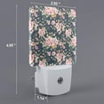thumbnail image 2 of Fuzoiu Vintage Floral Print Dusk to Dawn LED Night Light with Light Sensor, Energy-Efficient Touch-Safe Night Lamp for Home, Office, and Kids' Rooms-US, 2 of 7