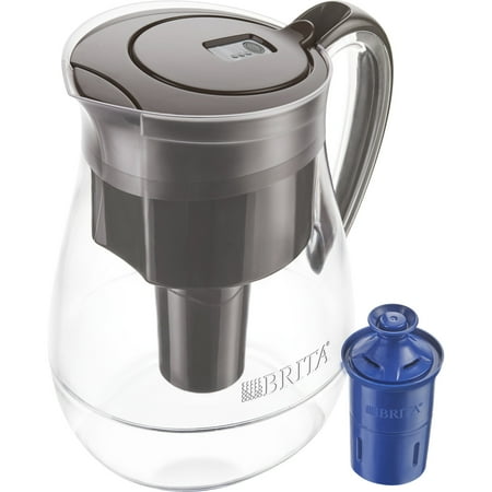 Brita Monterey Water Filter Pitcher, 10 Cup - Black Coffee