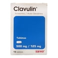 thumbnail image 2 of Clavulin Amoxicilina 500 mg / Ácido Clavulánico 125 mg 15 tabletas, 2 of 3