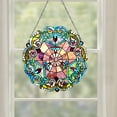 thumbnail image 2 of RADIANCE Goods Tiffany-Glass Victorian Window Panel 20", 2 of 4
