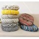 thumbnail image 4 of Granjero Gordo Cojín redondo suave bohemio para silla, para jardín, patio, hogar, cocina, oficina, rejilla gris, diámetro de 45 cm, 4 of 5