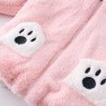 thumbnail image 4 of Stamzod Girls Fashion Cute Fleece Jacket Boys Winter Coat Long Sleeve Hooded Warm Jackets with Pocket Girls Clothes Pink 1-2Years, 4 of 7