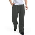 thumbnail image 2 of Baggy Sweatpants Men - Men's Tall Cotton Sweatpants, Long Yoga Pants, Athletic Lounge Pants with Pockets Dark Gray M, 2 of 5