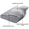 thumbnail image 3 of Lovote Memory Foam Pillow Butterfly-Shaped Bed Pillow Cervical Pillow Hypoallergenic Orthopedic Neck Support Sleeping Pillow Premium Velvet Pillow, 19.7''x11.8''x 4'', 3 of 8