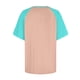 thumbnail image 5 of mfyjkho Tops Elegantes Para Mujer, Suéter De Cuello Redondo Y Manga Corta Con Estampado En Contraste Para Mujer. Tops Para Salir Xxxxxl, 5 of 5