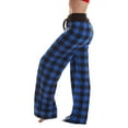 thumbnail image 2 of Just Love Women Buffalo Plaid Pajama Pants Sleepwear (Royal Black Buffalo Plaid, 3X), 2 of 3