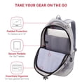 thumbnail image 2 of Mochila para portátil SwissGear Cecil 5505 gris claro de 18 pulgadas, 2 of 8