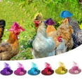 thumbnail image 1 of Fiudx Sombreros de Gallina para Gallinas, 6 Bonitos Sombreros de Plumas, Correa Elástica Ajustable para La Barbilla, Tela Suave y Ligera, Versátiles para Fiestas, Sesiones de Fotos y Ocasiones Festiv, 1 of 7