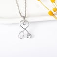 thumbnail image 3 of MasteelfCA 1Pc Stethoscope Design Necklace Creative Alloy Neck Chain Chic Women Jewelry, 3 of 7
