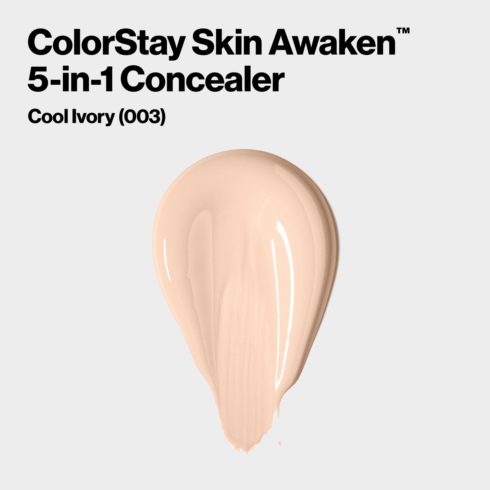 Revlon ColorStay Skin Awaken Cream Concealer Makeup, Longwear, 003 Cool Ivory, 0.27 fl oz - image 3 of 11
