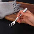 thumbnail image 3 of 12-Piece Oyster Fork Set, Stainless Steel Cake Forks Service for 12 Silverware Flatware Utensils-5.6 Inches, Silver, 3 of 6