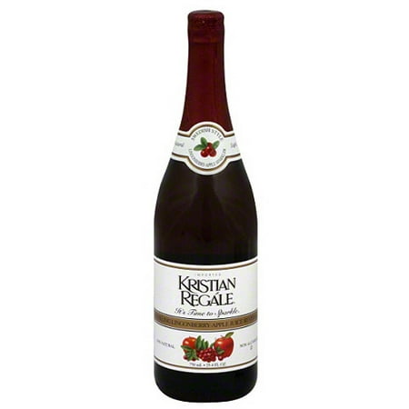 Kristian Regale Peach Sparkling Lingonberry-Apple Juice Beverage, 25.4 fl oz, (Pack of (Best All Natural Pomegranate Juice)