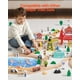 thumbnail image 3 of VEVOR Juego de tren de madera, 39 piezas, vías de tren de madera con trenes magneticos y accesorios ferroviarios, compatible con las principales marcas, para niños de 3 a 8 años., 3 of 9