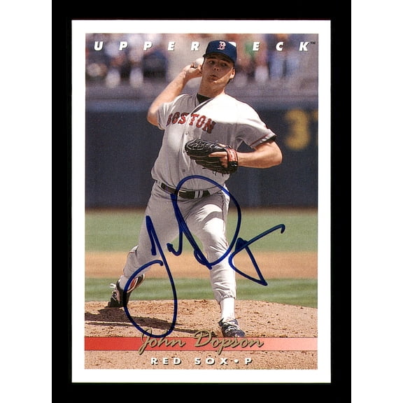 John Dopson Autographed 1993 Upper Deck Card #409 Boston Red Sox SKU #184297
