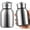 Steel Color, variant on 2 Pcs 10oz Mini Stainless Steel Water Bottle Slim Insulated Thermal Small Vacuum Hot Cold Drink Portable Water Bottle for Women Gifts Travel Camping Hiking