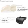 thumbnail image 4 of Car Seat Headrest Travel Rest Neck Pillow Pu Leather Auto Car Neck Pillow Memory Foam Pillows Neck Rest Seat Headrest Cushion, 4 of 4