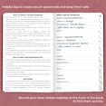 thumbnail image 2 of Clever Fox Password Book 2nd Edition Small – Pocket Password Keeper with Laminated Alphabetical Tabs – Internet Address Notebook & Login Details Organizer Journal – 3.5x5.6” (Wine Red), 2 of 6