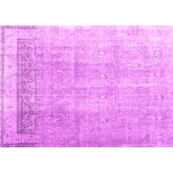 Ahgly Company Indoor Rectangle Abstract Pink Contemporary Area Rugs, 8' x 12'