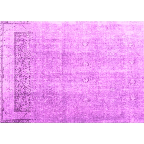 Ahgly Company Indoor Rectangle Abstract Pink Contemporary Area Rugs, 7' x 10'