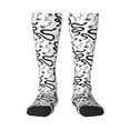 thumbnail image 2 of Picia Women Crew Soft Moisture-wicking Socks Hand Drawn Snake Pattern Design Cotton Socks, One Size fit All, 2 of 9