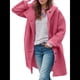 thumbnail image 3 of Chaqueta Cortavientos Informal con Capucha y Botonadura Sencilla de Invierno para Mujer Rosa Roja XXXL, 3 of 6
