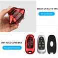 thumbnail image 6 of Key Fob Cover Compatible with Hyundai Sonata Santa Fe Tucson 2020-2023 7 Button TPU Keychain Case Holder Protector,B:red, 6 of 6