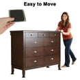 thumbnail image 5 of EEEkit 3.5'' Square 12pcs Furniture Sliders for Carpet Hard Surfaces, Reusable Heavy Duty Furniture Movers, 5 of 7