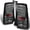 Black Housing, variant on AKKON - For 03-07 Scion XB bB Black Bezel Rear V2 LED Tail Lights Brake Lamps Replacement Pair Left + Right