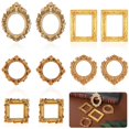 thumbnail image 1 of Marcos de fotos Tyqour Mini Gold de resina vintage, 10 unidades, 1 of 8